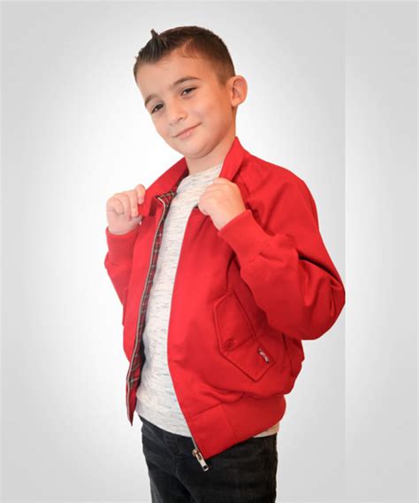 Combat Kids Harrington Jacket Red - Bennevis Clothing