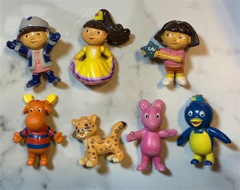 Vintage Dora The Explorer & Backyardigans Set of 7 figures | #4646826786