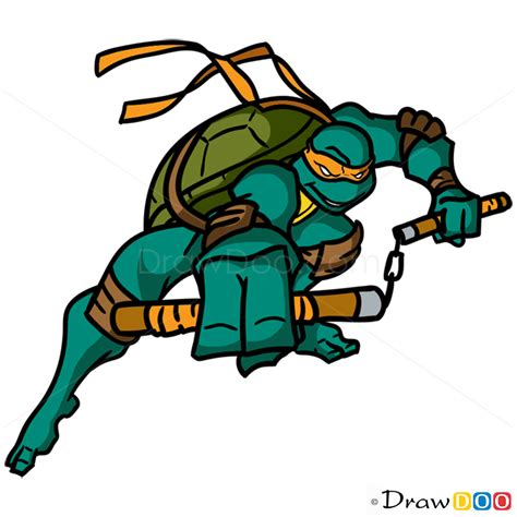 Michelangelo Drawing Ninja Turtle