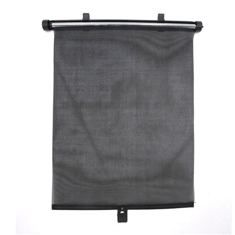 2 Pcs Retractable Auto Car Window Sunshade Nylon Mesh Roller Blind 45cm ...