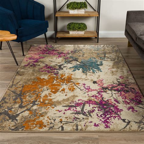 Nature's Abstract Area Rug // Multi-Color (3' x 5') - Addison Rugs ...