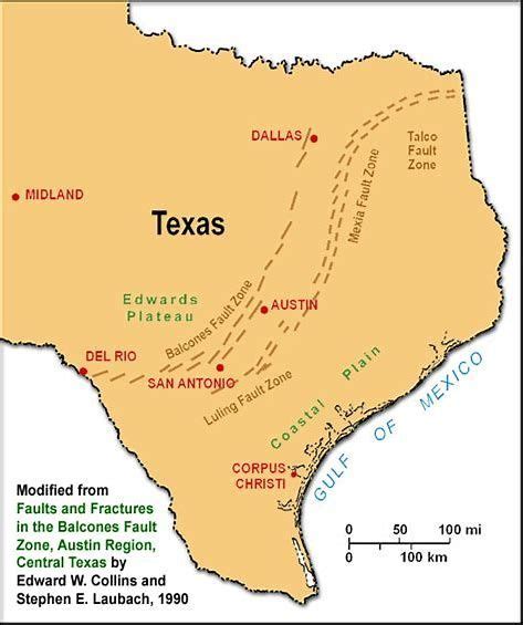 Image result for Texas Faultlines Map | Texas map, Texas history ...