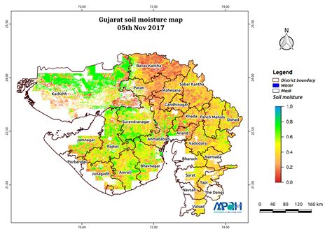 Soil Moisture Map for the state of Gujarat – Aapah Innovations Pvt Ltd