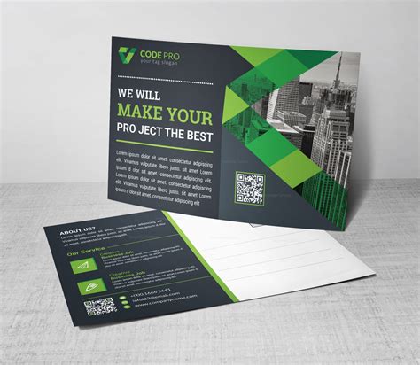 Cool Modern Postcard Design Template 002256 - Template Catalog