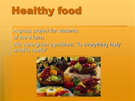 PPT - Healthy food PowerPoint Presentation, free download - ID:5394657