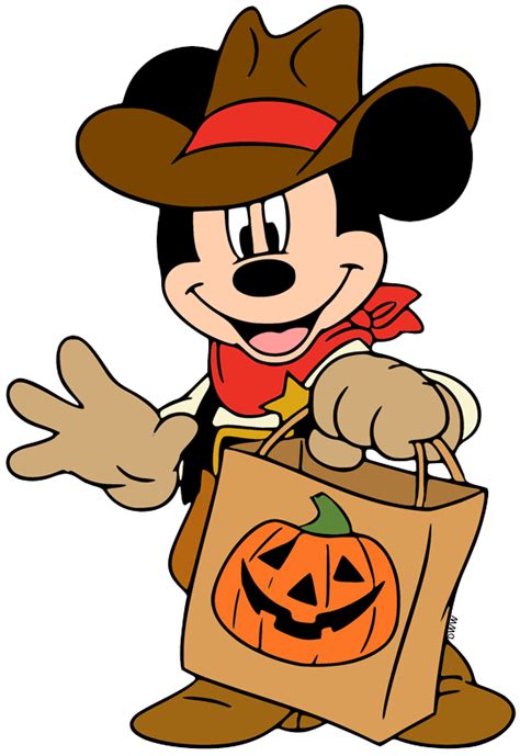 Personagens Disney Halloween Clipart