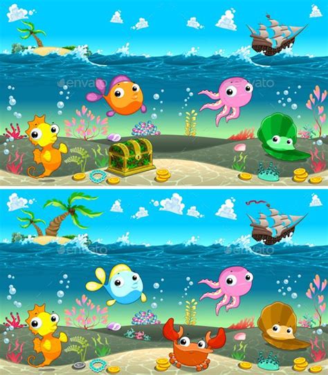 Spot the Differences | Spot the difference kids, Kids learning ...