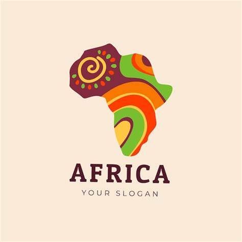 Free Vector | Colourful africa map logo