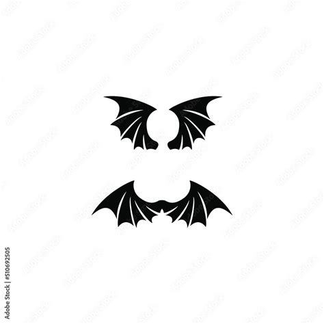 bat wing vector illustration for icon, symbol or logo Stock Vector ...