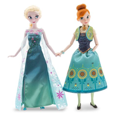 Frozen Fever Anna and Elsa Dolls Summer Solstice Gift Set 12'' - Elsa ...