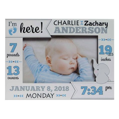 Personalized Baby Picture Frame Baby Boy Picture Frame New | Etsy