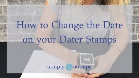 How to Change the Date on your Dater Stamps - YouTube