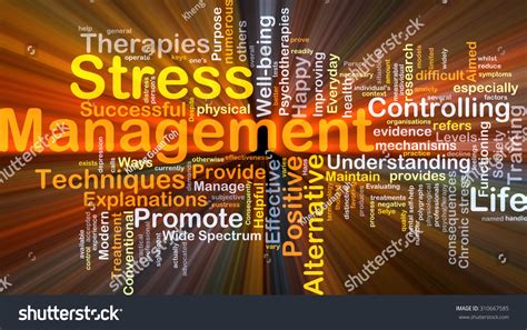 Background Concept Wordcloud Illustration Stress Management Stock ...