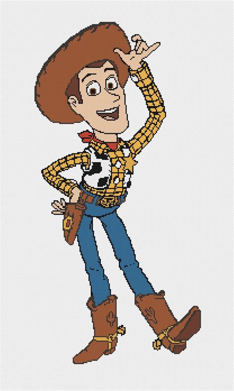 Woody Toy Story Counted Cross Stitch Pattern Pattern Only | Etsy ...