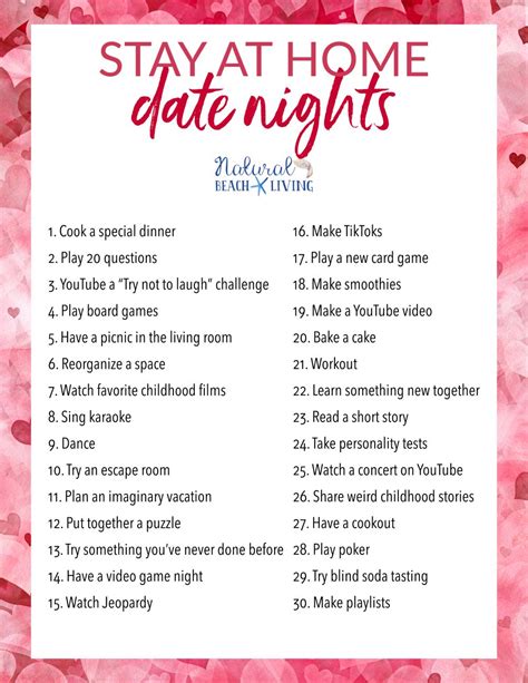 30+ Date Night Ideas at Home that are Creative, Cheap, and Fun ...