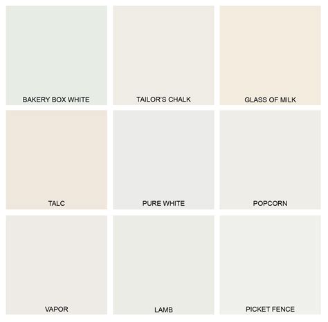 Shades of White: pt 1 | Wall colors, Popular paint colors, White shades ...