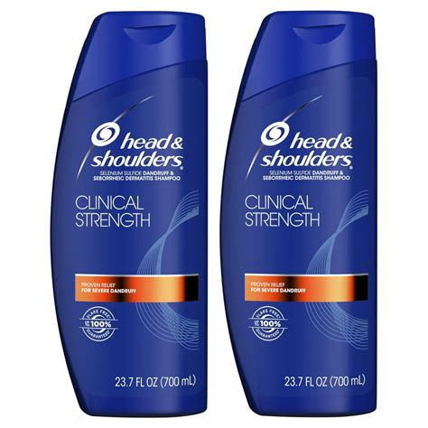 Head and Shoulders Dandruff Shampoo, Clinical Strength, 23.7 oz, 2 pack ...