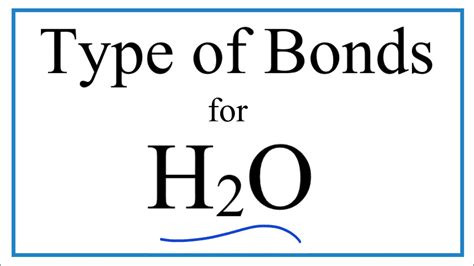 Bond Covalent Bond In Water