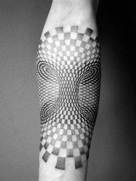 100 Optical Illusion Tattoos For Men - Eye Deceiving Designs