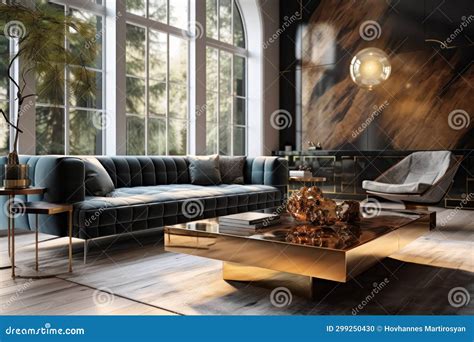 Interior of Modern Living Room. Elegant Luxury Interior of Living Room ...