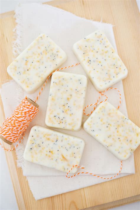 Make Your Own Soap: Grapefruit Mint Poppyseed Bars - A Beautiful Mess