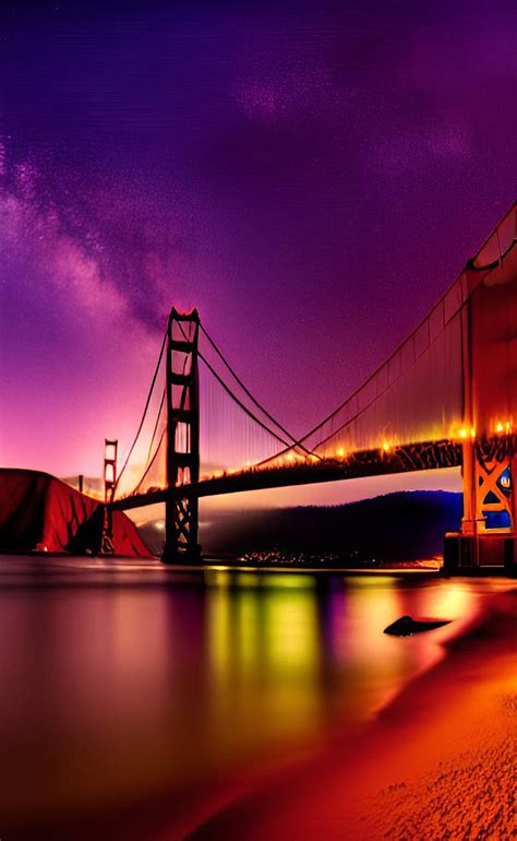 Golden Gate Bridge at night 4 by solar-wind on DeviantArt