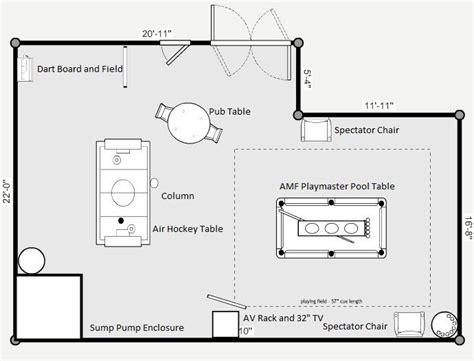 Game Room Floor Plan