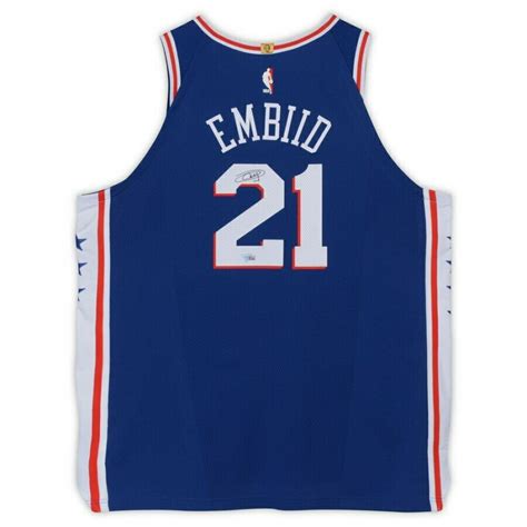 Joel Embiid Signed Philadelphia 76ers Jersey (Fanatics Hologram ...