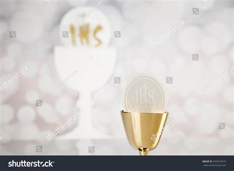 Holy Communion Elements On White Background Stock Photo 594974219 ...