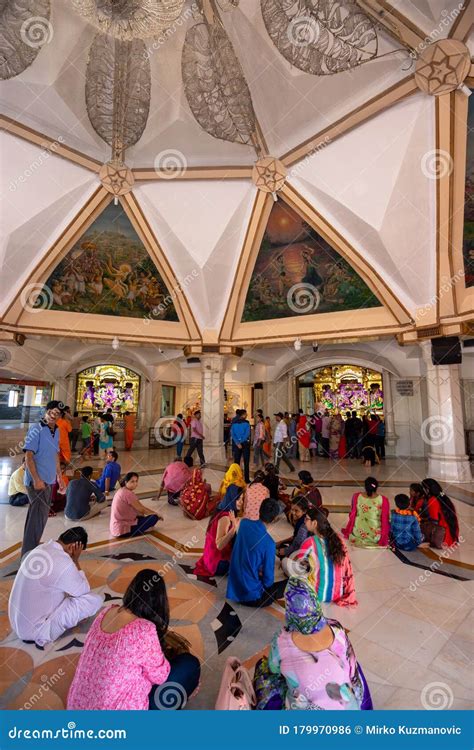 ISKCON Delhi Hindu Temple In New Delhi, India Stock Photography ...