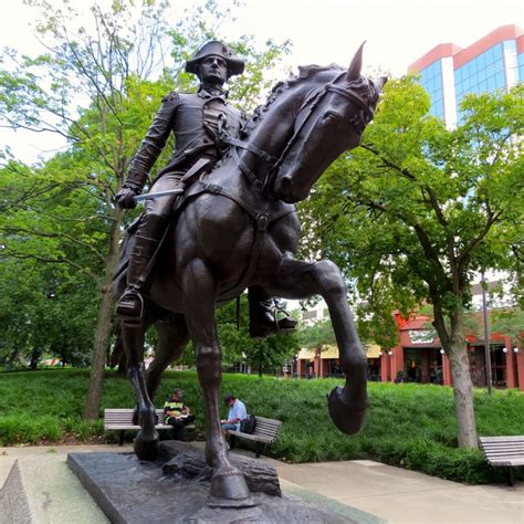 Equestrian statue of Anthony Wayne in IN Fort Wayne US