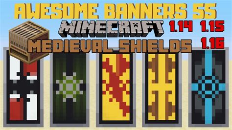 5 AWESOME MINECRAFT BANNER DESIGNS WITH TUTORIAL! #55 [LOOM] - YouTube