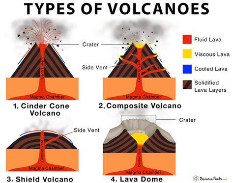 Math Sheets For Kids Printable: Three Types Of Volcanoes Worksheet Pdf