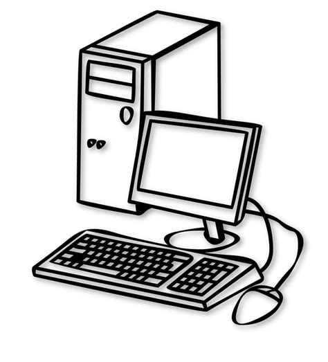 Desktop Computer Clipart | Clip art, Desktop computers, Ict