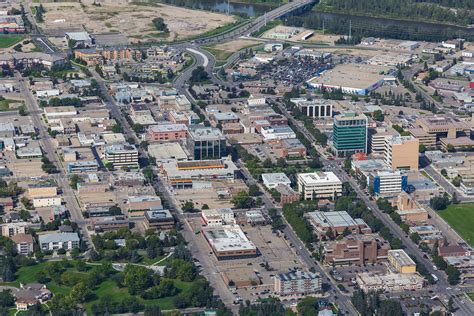 Aerial Photo | Downtown Red Deer