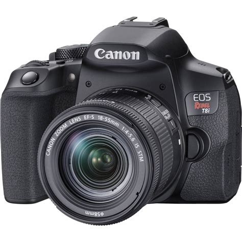 Canon EOS Rebel T8i DSLR Camera with 18-55mm Lens 3924C002 B&H