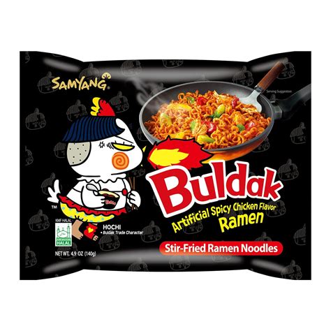 Buldak (Korean) Hot Spicy Chicken Stir Fried Ramen (Noodles) 4.94 oz ...