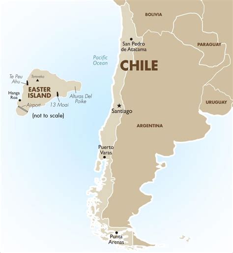 Chile map - Chile's map (South America - Americas)