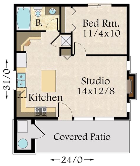 Studio Cabin Floor Plans - floorplans.click