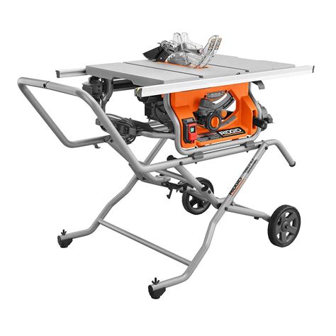 RIDGID 10 In. Pro Jobsite Table Saw with Stand