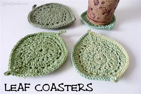 Leaf Coasters – New Video Crochet Pattern – Sylver Santika