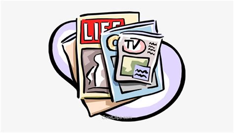 Magazines Royalty Free Vector Clip Art Illustration - Magazine Clipart ...