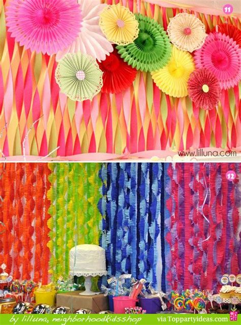 Paper Streamer Decorations 11 and 12 - colorful twisted streamers, cut ...