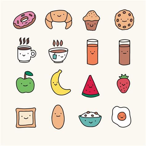 Kawaii Draw So Cute Food at Amber Domenico blog