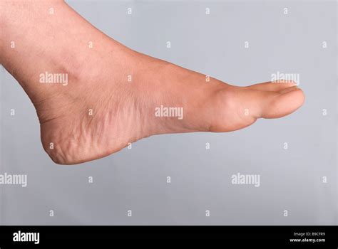 Side view of a woman's foot Stock Photo - Alamy