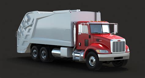 garbage truck 348 3d model