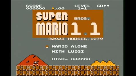 Super Mario Bros. 1.1 (NES Hack) Gameplay - YouTube