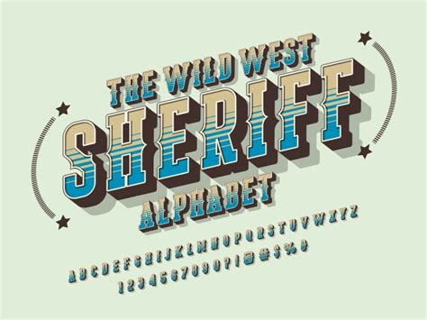 Western Font Vector Images (over 3,300)