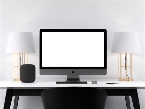 Black iMac Pro on Table Mockup | The Mockup Club