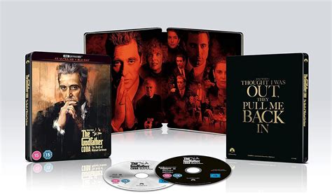 The Godfather Coda Limited Edition Steelbook [4K UHD + Blu-ray]: Amazon ...